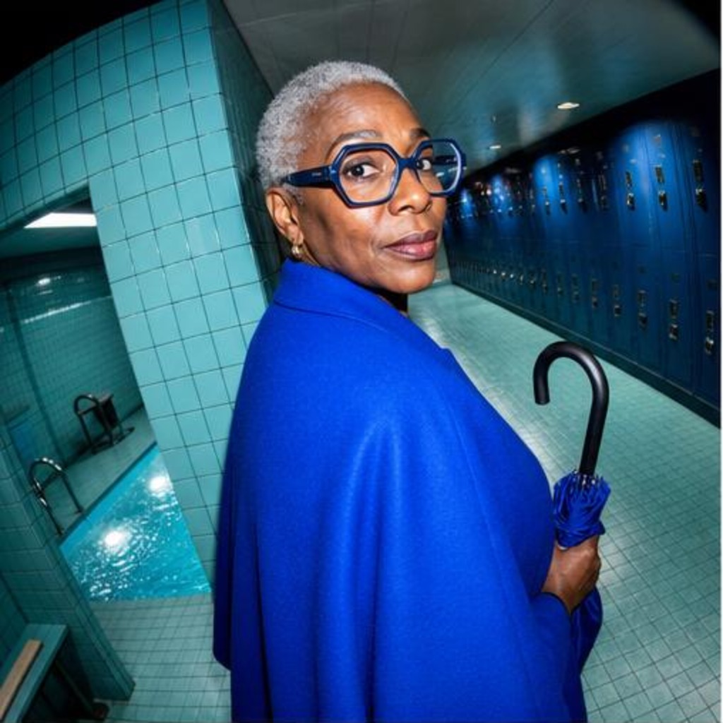 Fictional adult in a vivid direct-flash everyday scene created for the CIRx WeightCare — Semaglutide hero.